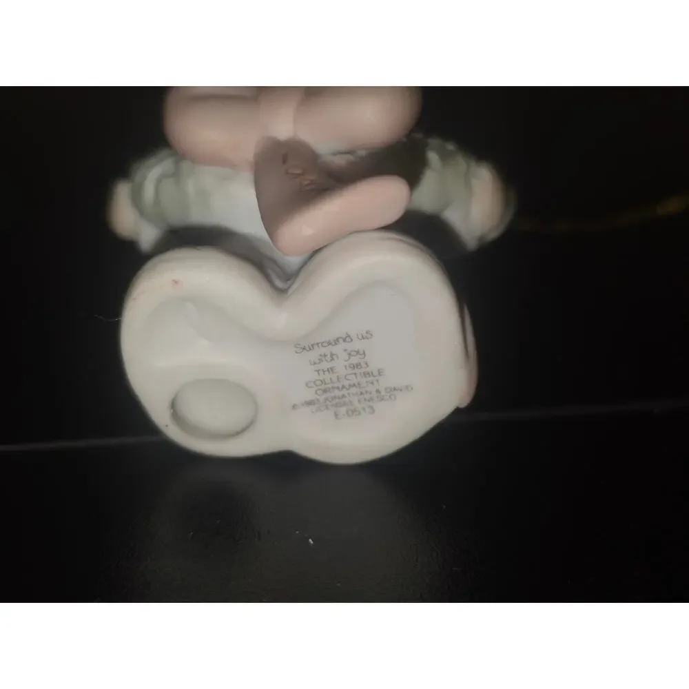 Precious Moments “Surround Us With Joy” Ornament 1983 Enesco E-0513 w/ Box